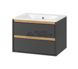 EXCELLENT Тумба с умывальником подвесная Tuto (MLEX.0103.800.GRBL+CEEX.3617.800.WH)